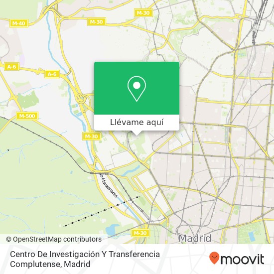 Mapa Centro De Investigación Y Transferencia Complutense