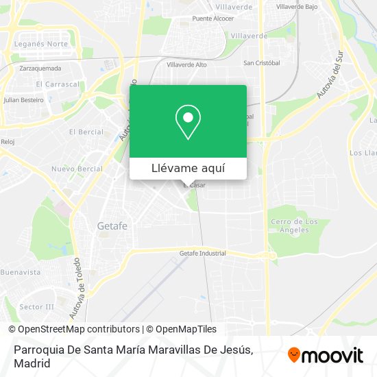 Mapa Parroquia De Santa María Maravillas De Jesús