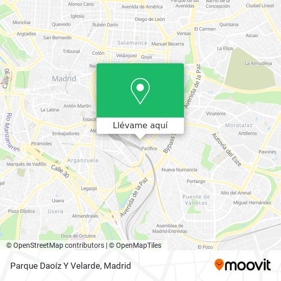 Mapa Parque Daoíz Y Velarde