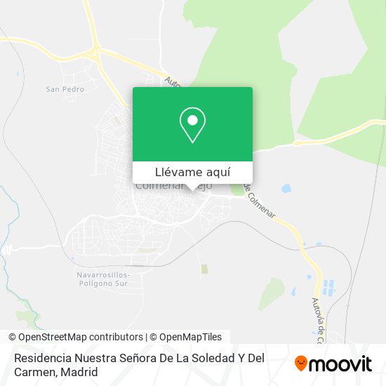 Mapa Residencia Nuestra Señora De La Soledad Y Del Carmen