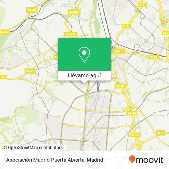Mapa Asociación Madrid Puerta Abierta