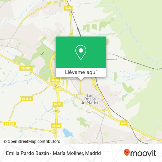 Mapa Emilia Pardo Bazán - María Moliner