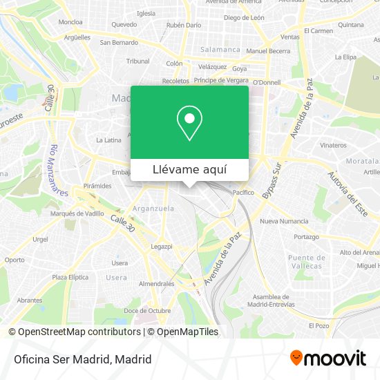 Mapa Oficina Ser Madrid