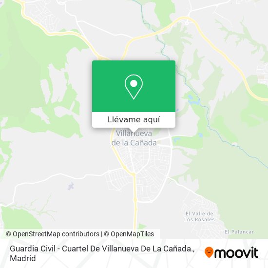 Mapa Guardia Civil - Cuartel De Villanueva De La Cañada.