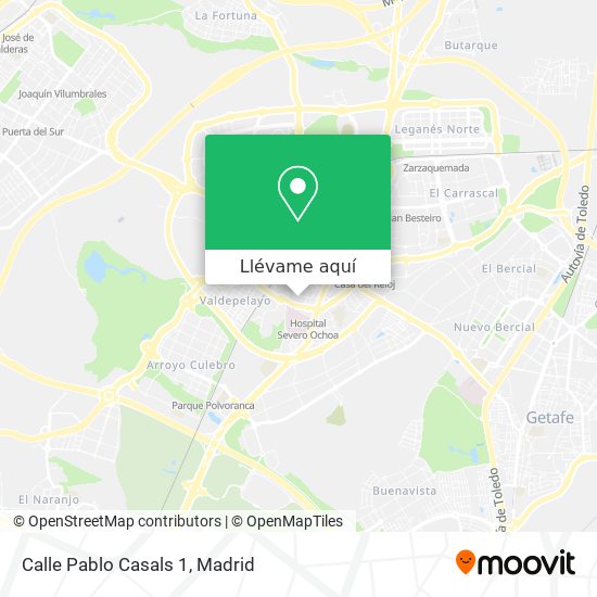 Mapa Calle Pablo Casals 1