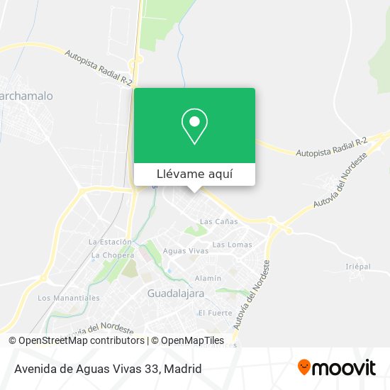 Mapa Avenida de Aguas Vivas 33