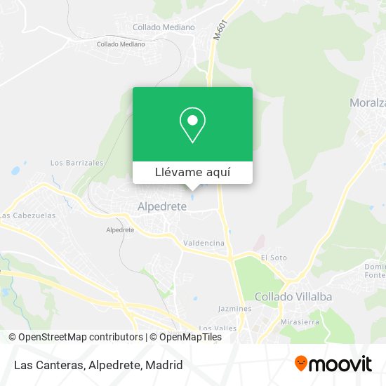 Mapa Las Canteras, Alpedrete