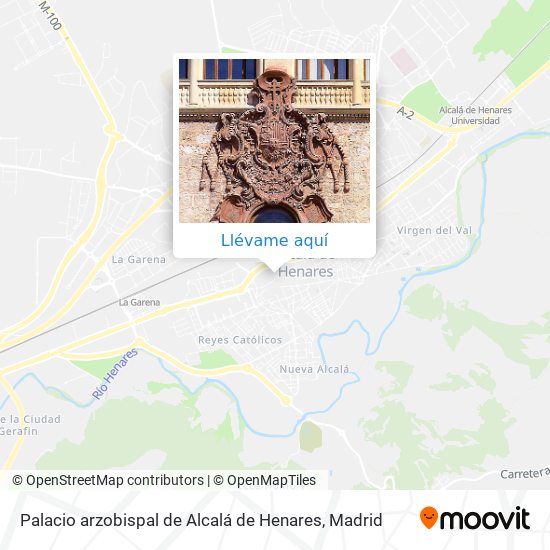 Mapa Palacio arzobispal de Alcalá de Henares