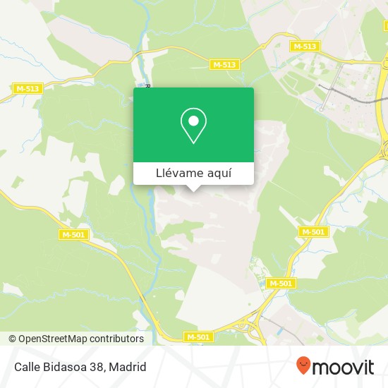 Mapa Calle Bidasoa 38