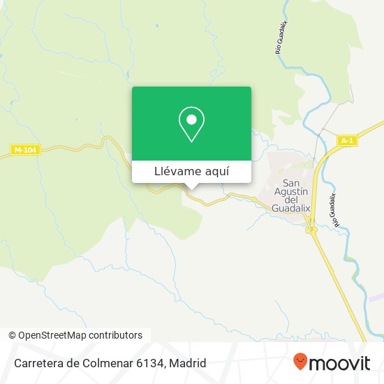 Mapa Carretera de Colmenar 6134