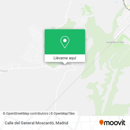 Mapa Calle del General Moscardó