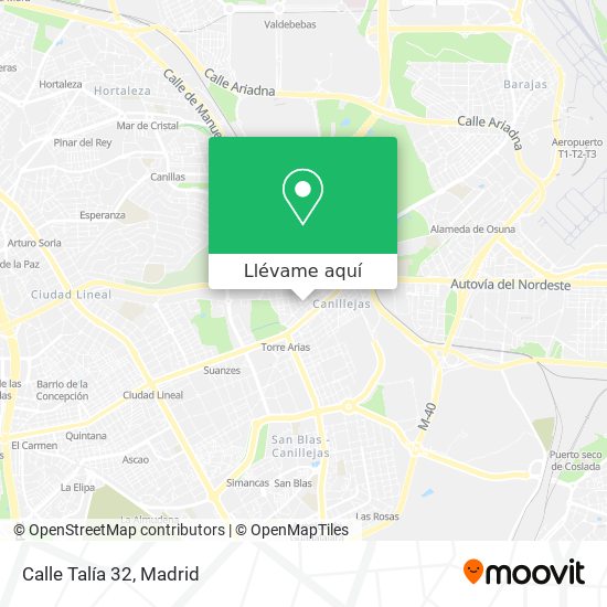 Mapa Calle Talía 32