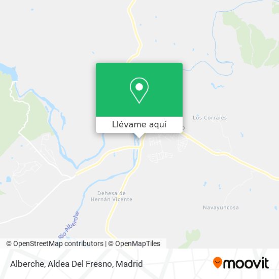 Mapa Alberche, Aldea Del Fresno