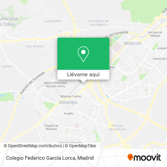 Mapa Colegio Federico García Lorca