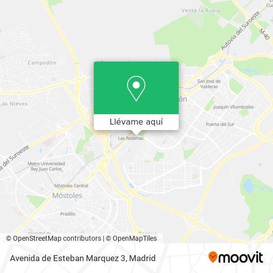 Mapa Avenida de Esteban Marquez 3