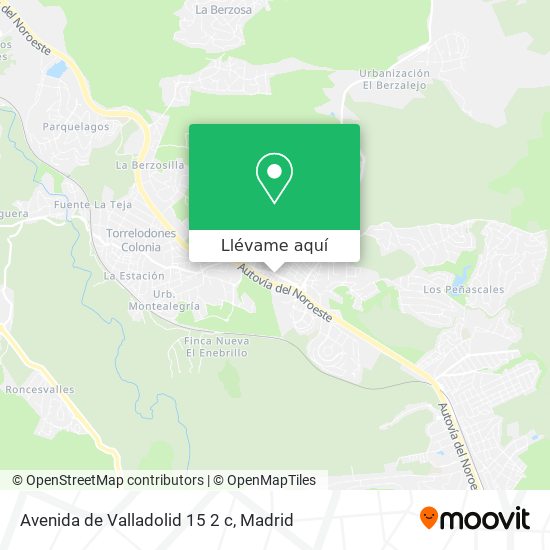 Mapa Avenida de Valladolid 15 2 c