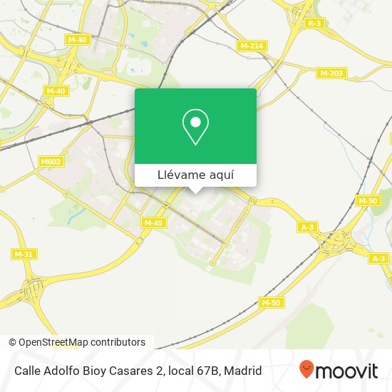 Mapa Calle Adolfo Bioy Casares 2, local 67B