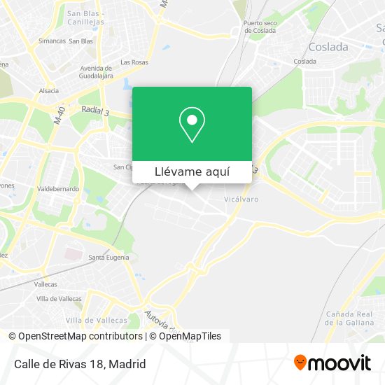 Mapa Calle de Rivas 18