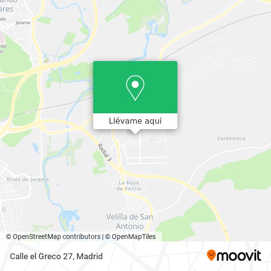 Mapa Calle el Greco 27