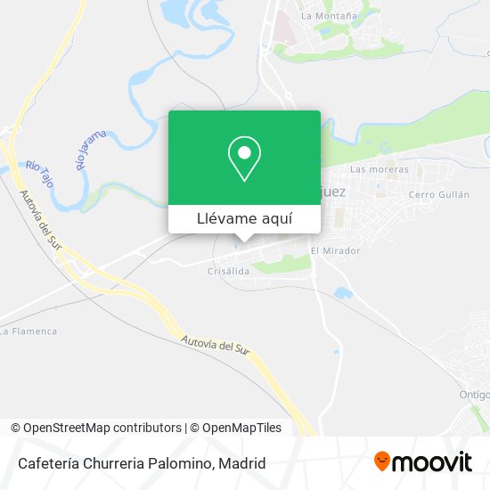Mapa Cafetería Churreria Palomino
