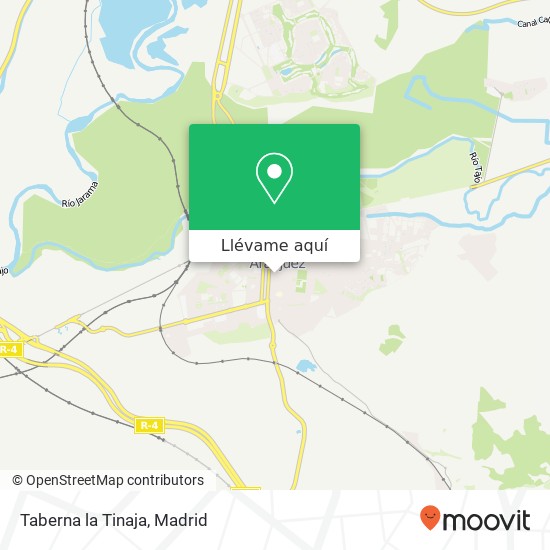 Mapa Taberna la Tinaja, Calle de la Naranja, 6 28300 Aranjuez