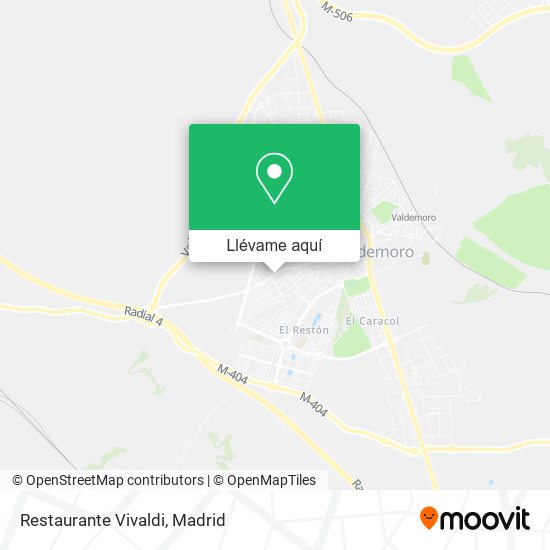 Mapa Restaurante Vivaldi