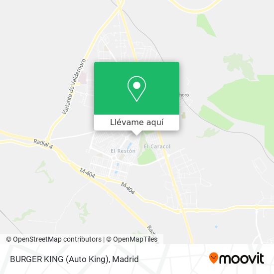 Mapa BURGER KING (Auto King)
