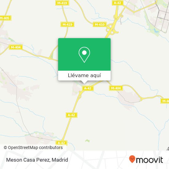 Mapa Meson Casa Perez, Camino Real 28991 Torrejón de la Calzada