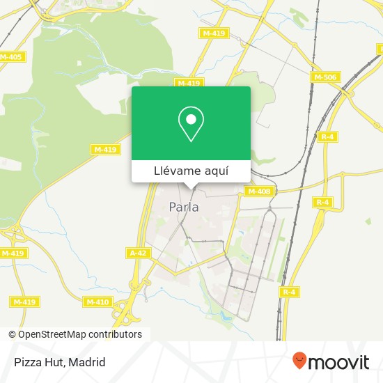 Mapa Pizza Hut, Calle Sal, 52 28981 Parla