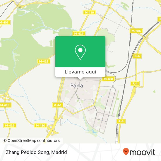 Mapa Zhang Pedido Song, Calle Real, 66 28981 Parla