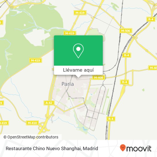 Mapa Restaurante Chino Nuevo Shanghai, Calle Cuenca, 3 28982 Parla