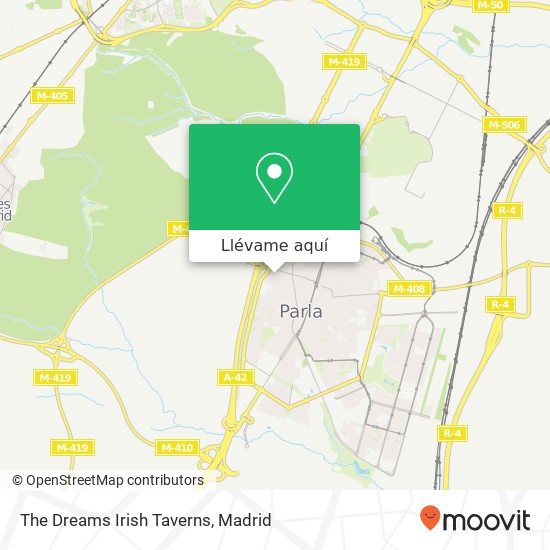 Mapa The Dreams Irish Taverns, Calle El Cebadero, 4 28981 Parla