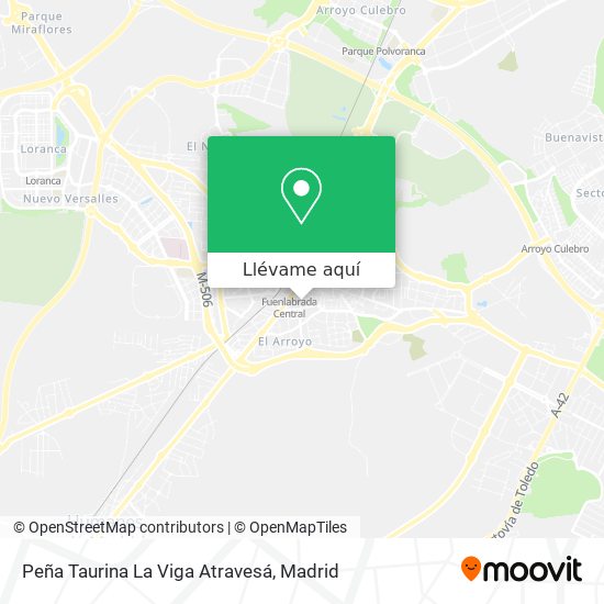 Mapa Peña Taurina La Viga Atravesá