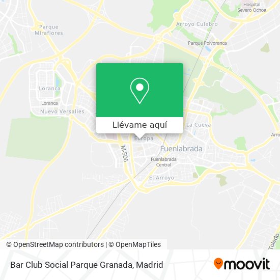 Mapa Bar Club Social Parque Granada