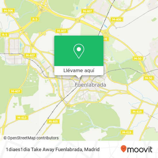 Mapa 1diaes1dia Take Away Fuenlabrada, Calle de Irlanda 28943 Fuenlabrada