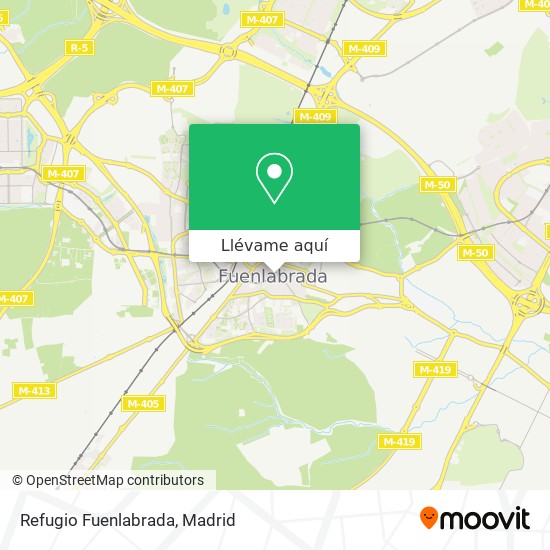 Mapa Refugio Fuenlabrada