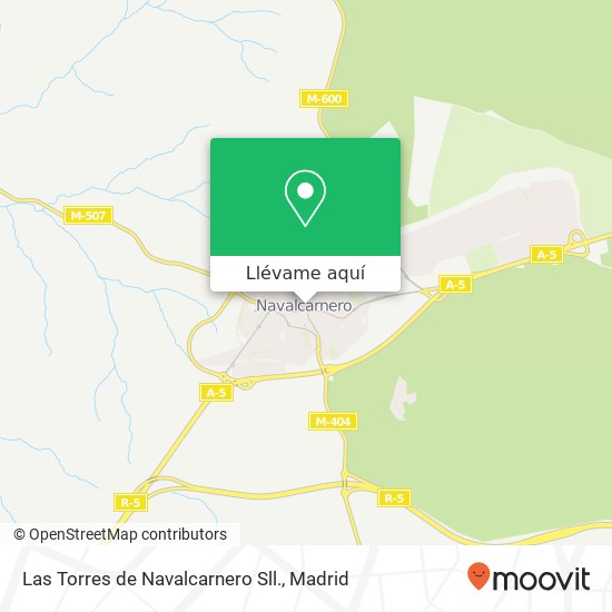Mapa Las Torres de Navalcarnero Sll., Plaza Segovia, 26 28600 Navalcarnero