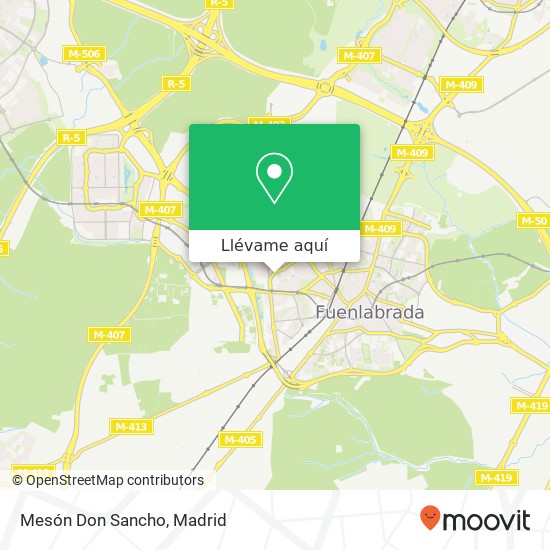 Mapa Mesón Don Sancho, Avenida de Europa, 23 28943 Fuenlabrada