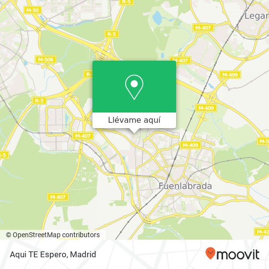 Mapa Aqui TE Espero, Calle Galicia, 21 28942 Fuenlabrada