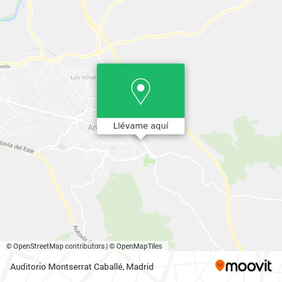 Mapa Auditorio Montserrat Caballé