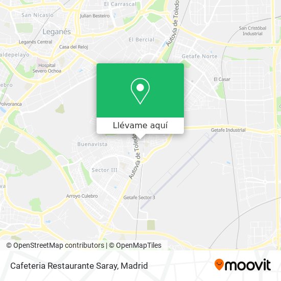 Mapa Cafeteria Restaurante Saray