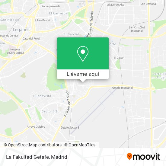 Mapa La Fakultad Getafe