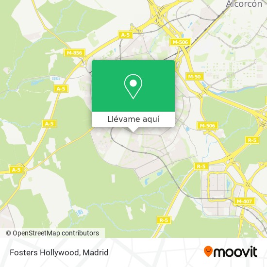 Mapa Fosters Hollywood