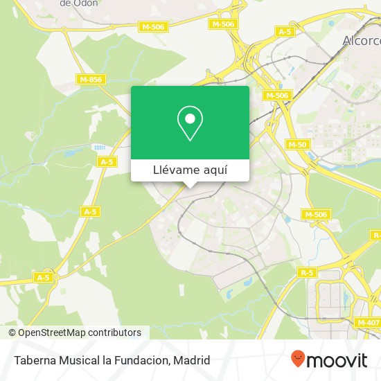 Mapa Taberna Musical la Fundacion