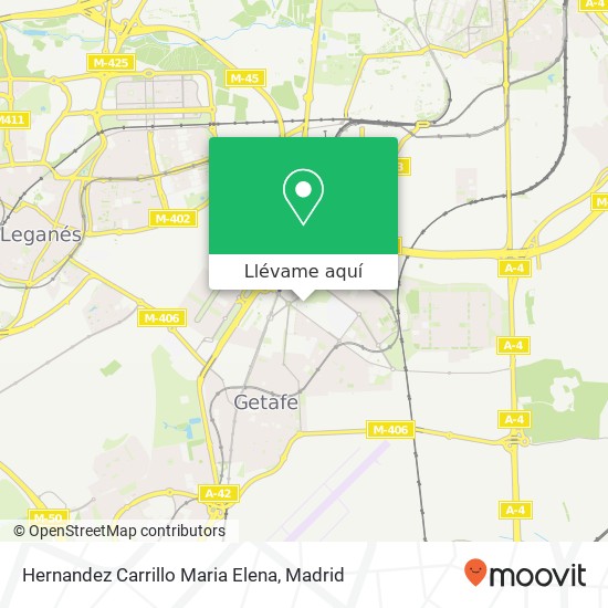 Mapa Hernandez Carrillo Maria Elena, Calle Violeta Parra, 7 28903 Getafe