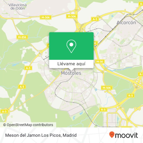 Mapa Meson del Jamon Los Picos, Calle América, 7 28931 Móstoles