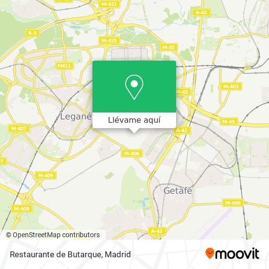 Mapa Restaurante de Butarque