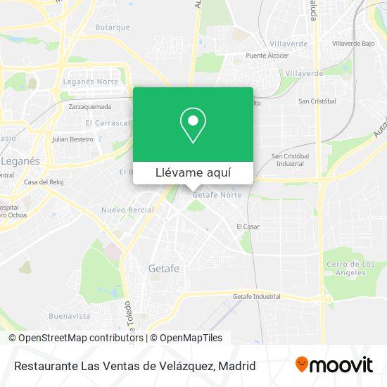 Mapa Restaurante Las Ventas de Velázquez