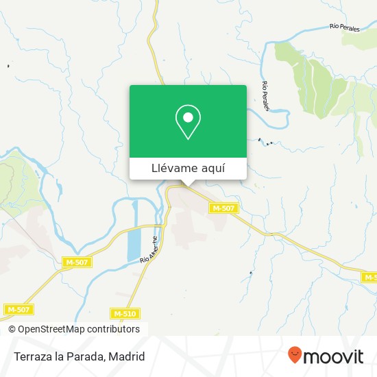 Mapa Terraza la Parada, Carretera Madrid, 38 28620 Aldea del Fresno