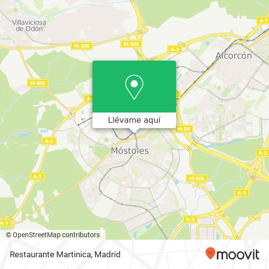 Mapa Restaurante Martinica, Paseo de Goya, 7 28933 Móstoles